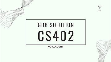 cs402 gdb solution | Fall 2023