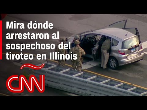 Imágenes de la escena donde arrestaron al sospechoso de la masacre en Highland Park