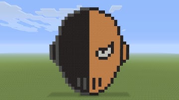 Minecraft Pixel Art - Deathstroke Head