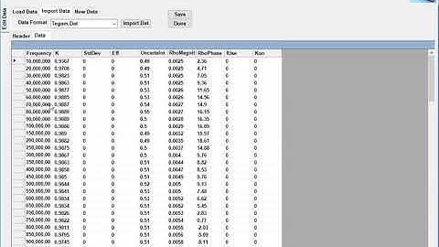 PS Cal - How to Import Standard Data File - SILENT