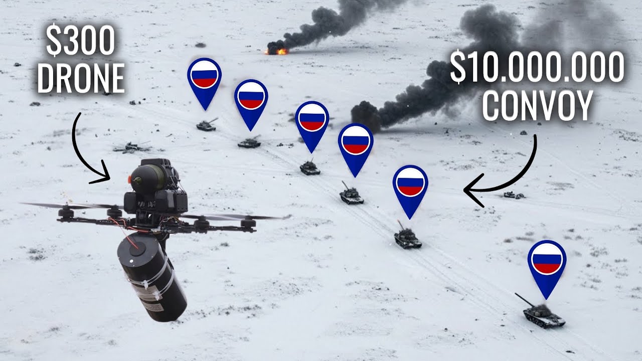 Ukrainian DIY Drones Taken Out Million-Dollar Worth Tank Convoy, BUT ...