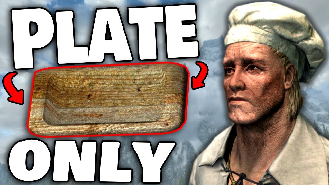 Can you beat skyrim with only a Wooden Plate? Episode 1 YouTube