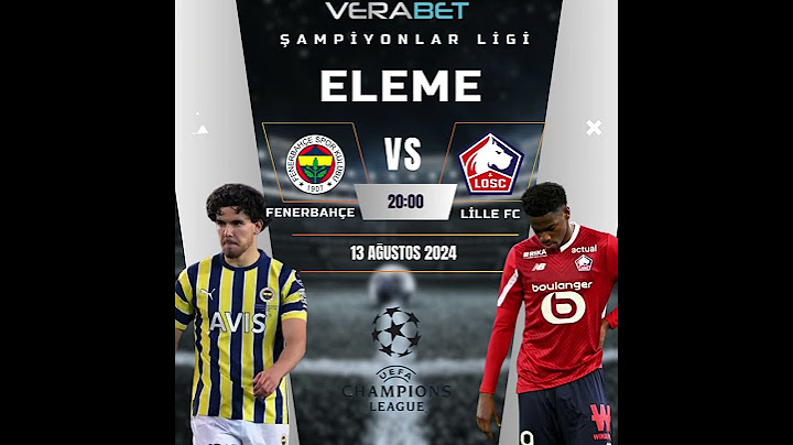 Şampiyonlar Ligi Eleme Maçında Rövanş Zamanı!🥅Fenerbahçe vs Lille 🗓13.08.2024⏰20:00