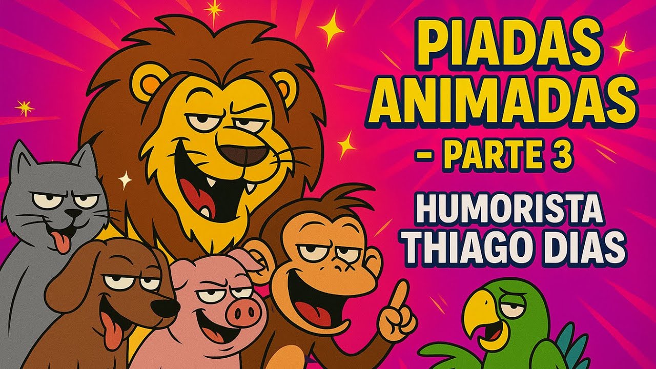 PIADAS ANIMADAS SOBRE ANIMAIS PARTE 3 - HUMORISTA THIAGO DIAS