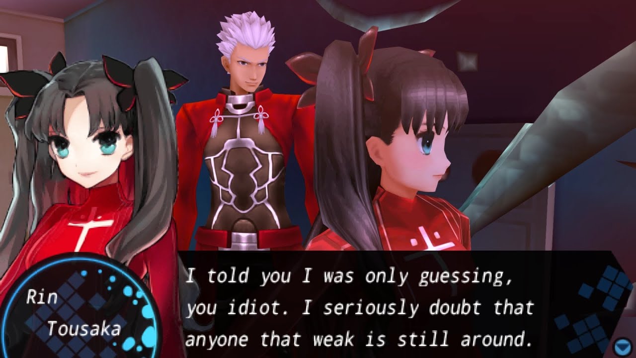 Fate/Extra part 54: Archer's relationship with Rin - YouTube