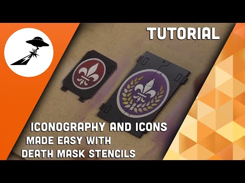 DRD Tutorials: Iconography and Icons with Death Mask Stencils