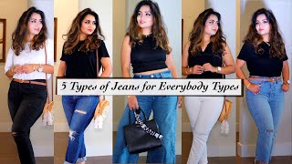 5 Types of Jeans for everybody type | Jeans outfit