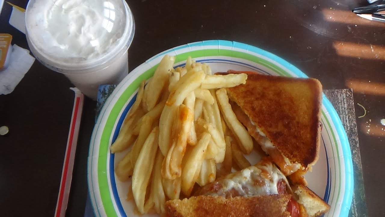 ASMR Having Denny's New Nashville Hot Chicken Melt/w Fries And A Shake