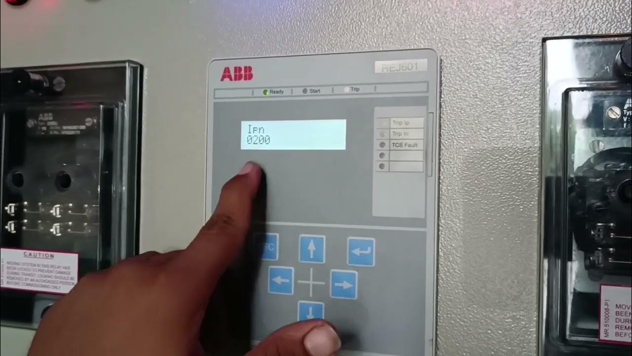 Over Current and Earth Fault Relay Settings REJ601 ABB YouTube