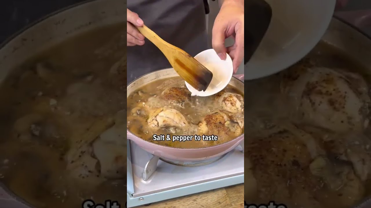 Super Easy Chicken Stew in Creamy Mushroom Sauce   Chicken Fricasse w/ Bulla Thickened Cream
