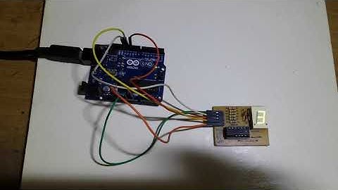 Making A Single 74HC595 Seven Segments Driver For Arduino PIC And AVR
