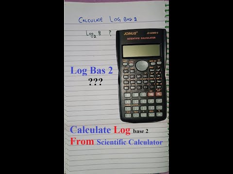 How to calculate Log base 2 From Log Base 10 using Scientific calculator ?