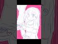 イラストメイキング デニムの女の子 #shorts