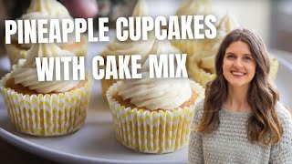 Pineapple Cupcakes With Cake Mix