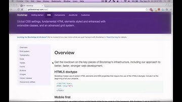 Introduction to Bootstrap 3