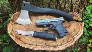 Schrade scaxe2. Best Bushcraft Survival hatchet I’ve found