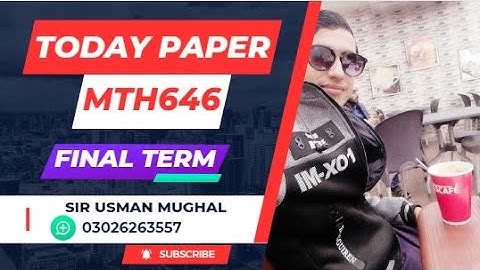 MTH646 final term current paper