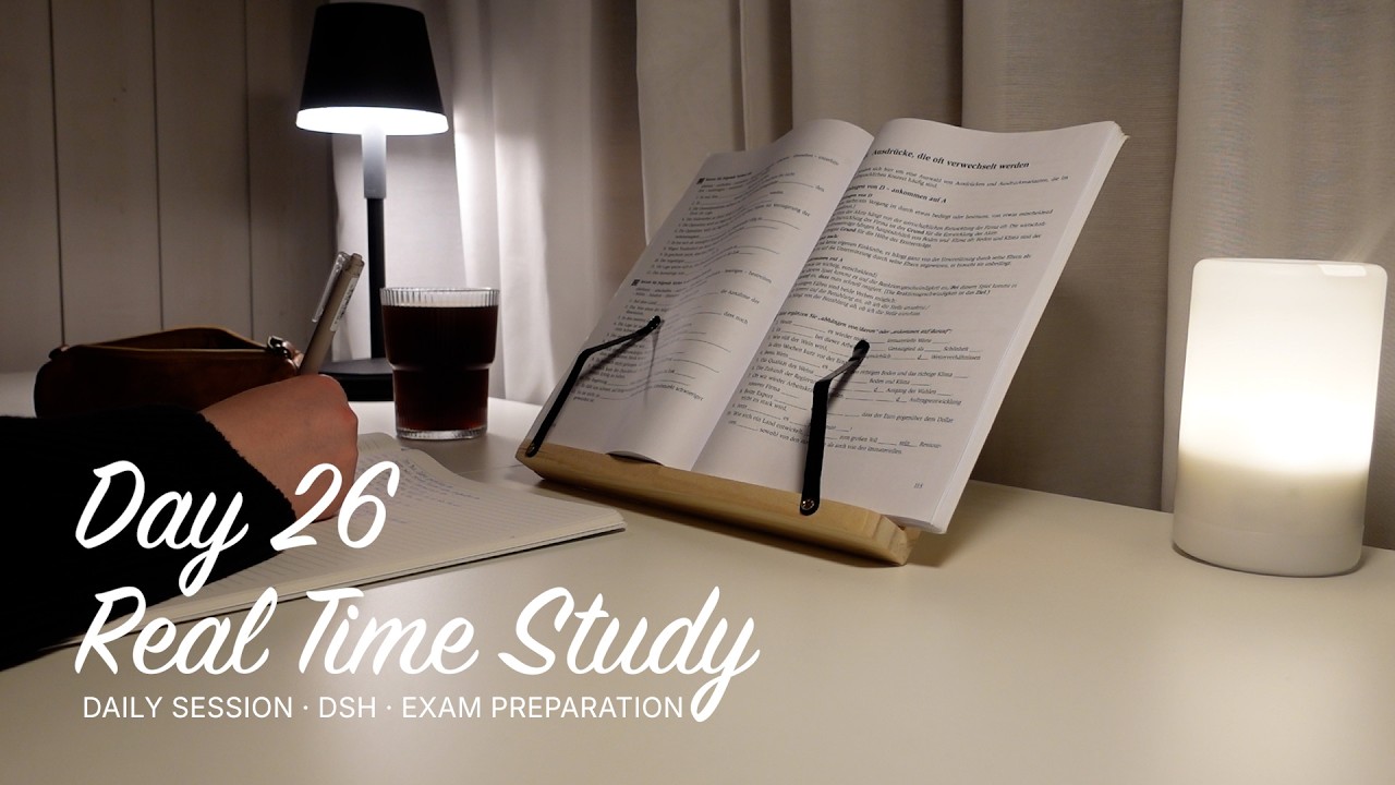 Real-Time Study With Me — Day 26 | DSH German Exam Prep - YouTube