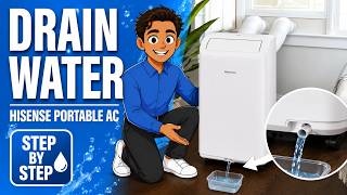 How to Drain Water From a Hisense Portable AC HAP0825TWD Step-by-Step