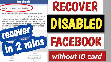 New trick: how to recover your disabled Facebook account in 2 min/Facebook disabled account recovery