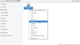 How to create a shortcut in Ubuntu 16.04 using the default nautilus file manager GUI