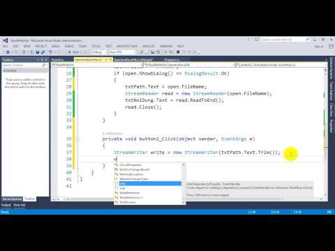 Open and Save file in C#