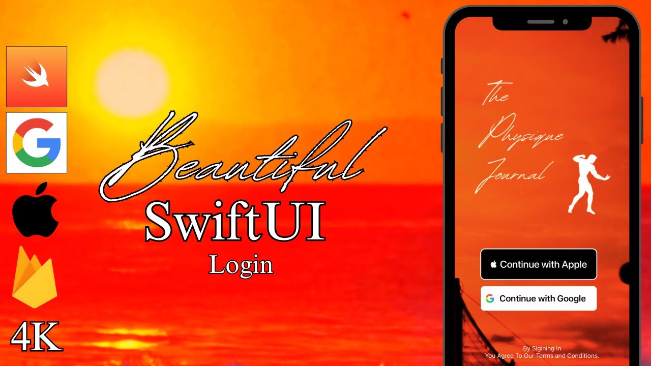 How To Build a Beautiful SwiftUI Login Page | Apple + Google Sign In ...