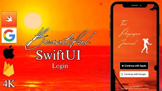 How To Build a Beautiful SwiftUI Login Page | Apple + Google Sign In | Video Playback | Firebase