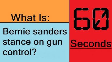 Bernie Sanders stance on gun control