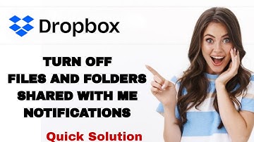 How To Turn Off Files And Folders Shared With Me Notifications On DropBox App | Step By Step