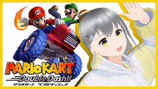 [ マリオカート ] 2人乗り！異色のマリオカートを初見で爆走！ [ ダブルダッシュ!! ]