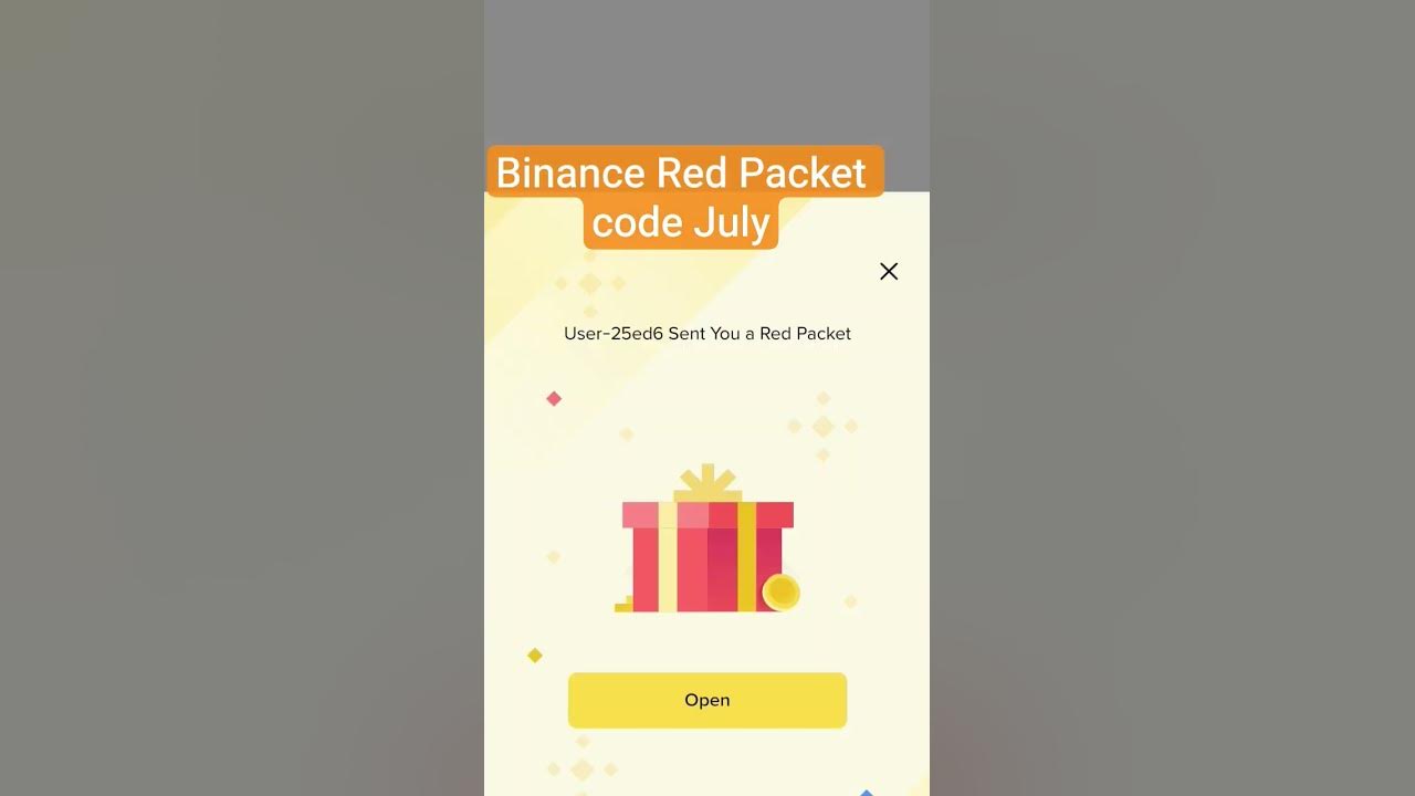 Binance Red Packet code July 20th , July month