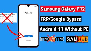 Samsung F12 Frp Unlock Latest trick 2022 Android 11 No PC |Samsung F12 Bypass Google Account Lock
