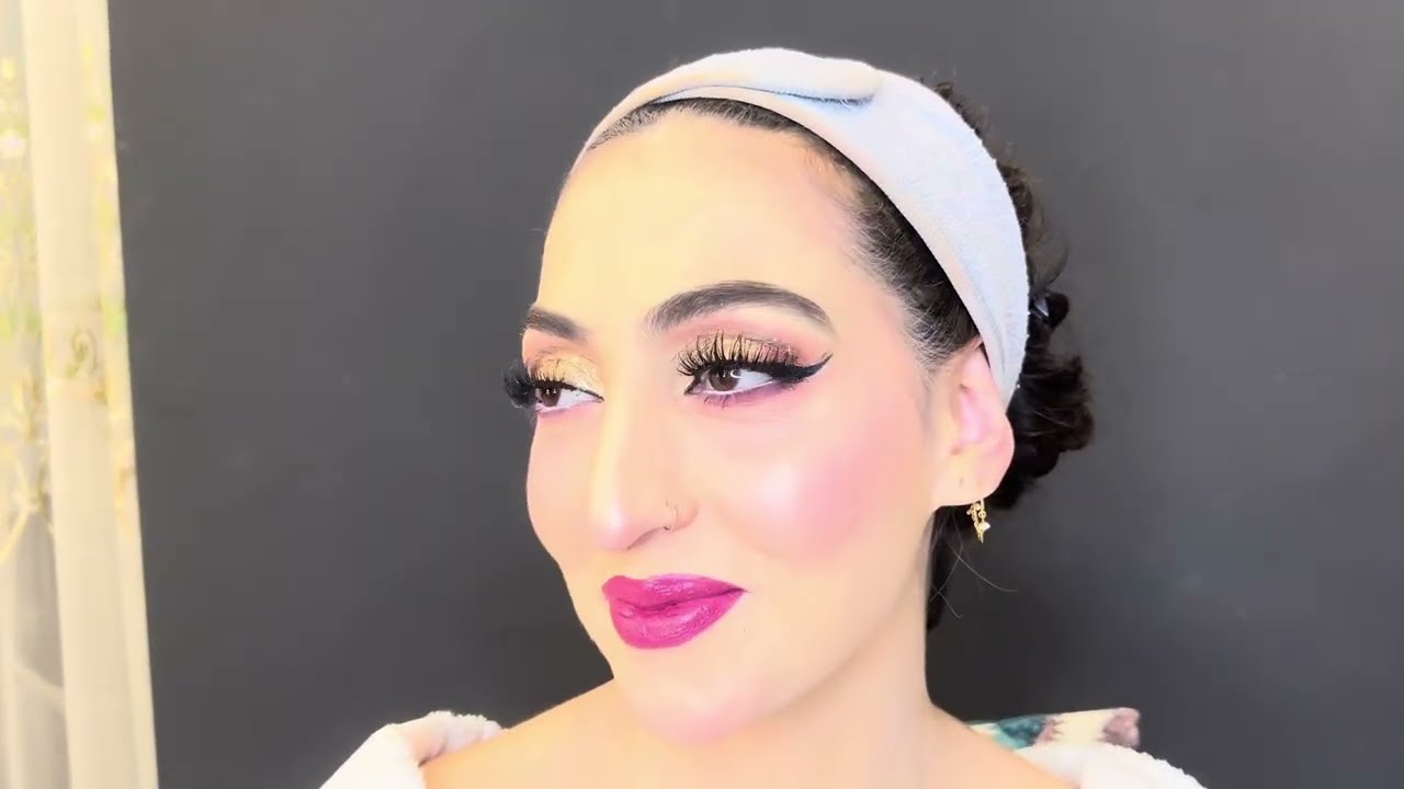 Walima Bridal Makeup Tutorial | Soft Pink Glam Look | Step by Step Urdu