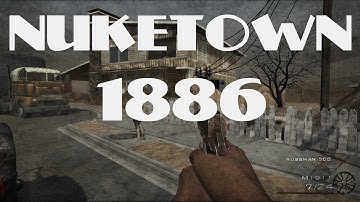 Nuketown remake in 1886 AMAZING!!! solo complete  - Call of duty: world at war custom zombies map