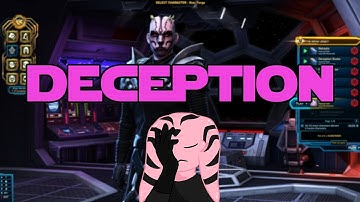 FINE ILL PLAY DECEPTION (THANKS FOR 1000 SUBS!) | Swtor
