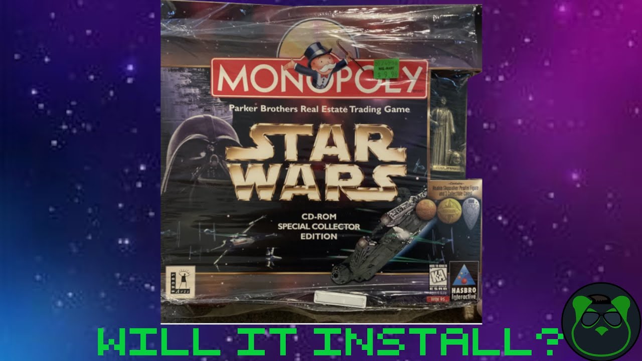 Will It Install? Star Wars Monopoly Windows 95 - YouTube