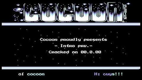 C64 Intro: Cocoon Intro IV 1990