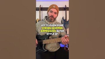 String Skipping Arpeggios in the Style of Paul Gilbert 🎸 #guitar #lesson #shred