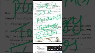 VVI Qs PG Math(1) Topology||Msc math sem1 topology vvi||NPU Medininagar||GLA College DTO#shortvideo