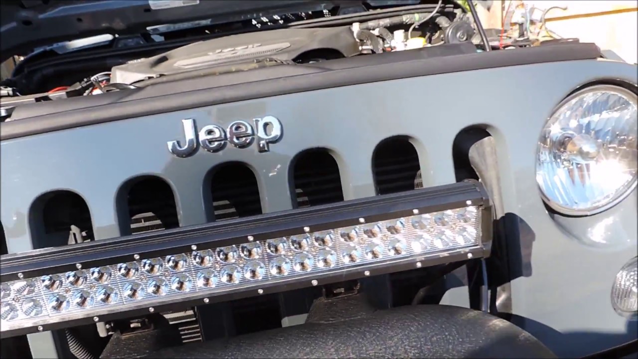 20" Nilight Light Bar Review On Jeep Wrangler Unlimited Rubicon Hard
