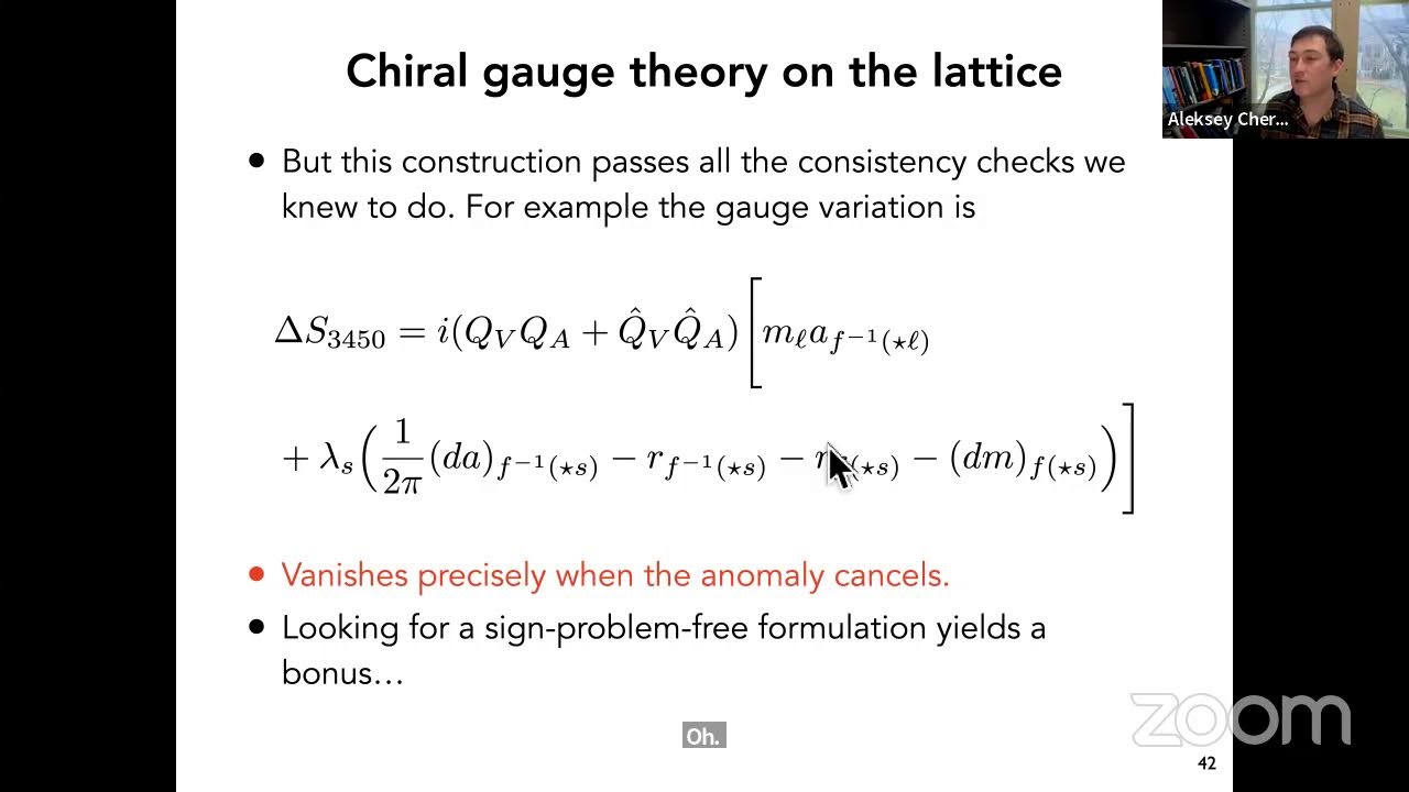 Aleksey Cherman (UMN) Exact lattice chiral symmetry - Harvard CMSA