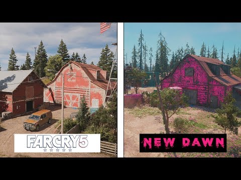 : Far Cry New Dawn VS Far Cry 5 | MAP COMPARISON