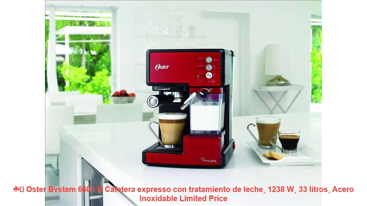 Cafetera Express Oster Primalatte BVSTEM6701  Cafetera express, Cafetera, Cafeteras  automaticas