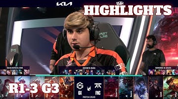 FNC vs GX - Game 3 Highlights | Round 1 LEC Spring 2025 Playoffs | Fnatic vs GIANTX G3