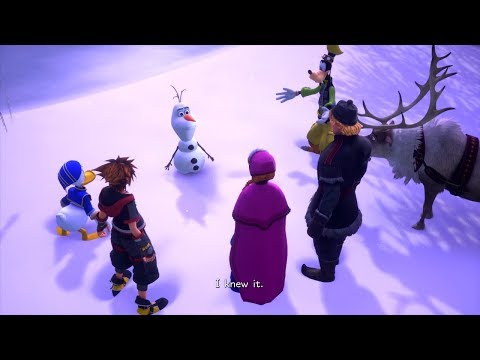 Kingdom Hearts 3 Frozen English Cutscene Chapter 7 Arendelle Full Game PS4