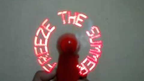 led fan video