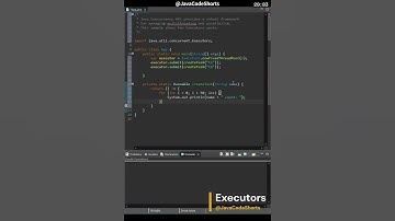 0052 Java Concurrency: Executors #java #programming #coding #concurrency #shorts