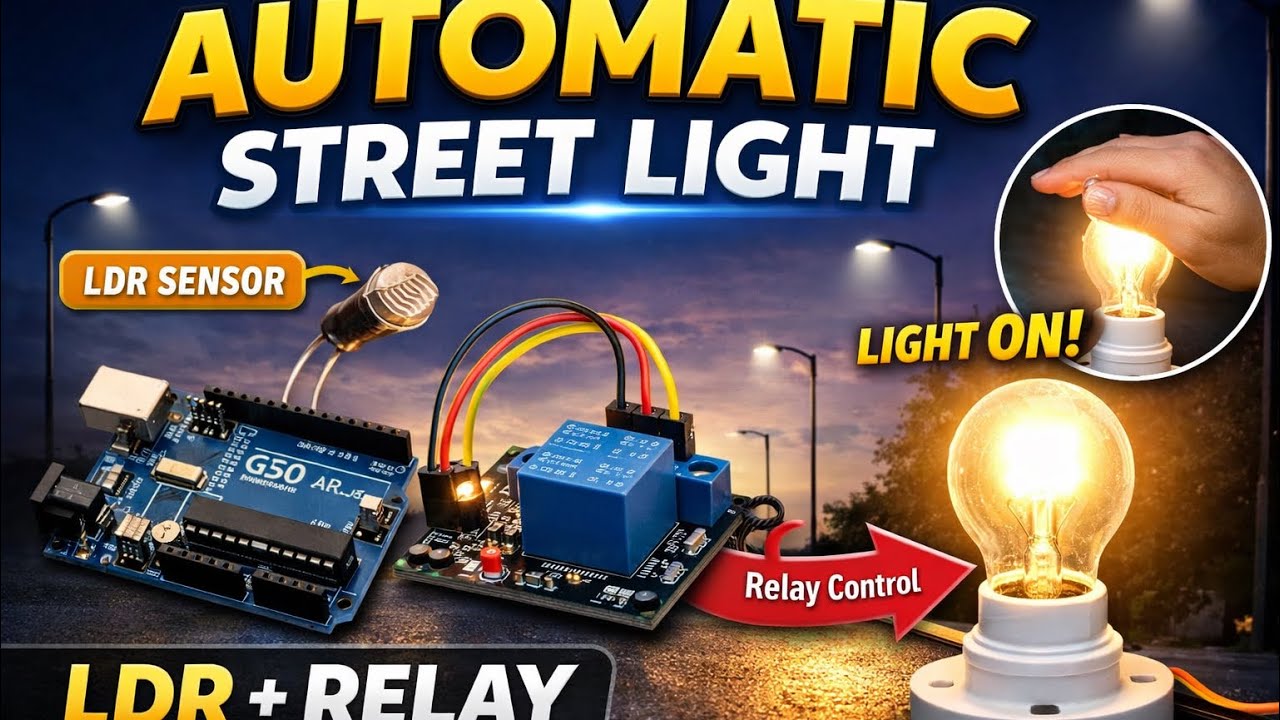 Automatic Light Arduino Automatic Light Using LDR and Relay | Arduino DIY Project - YouTube