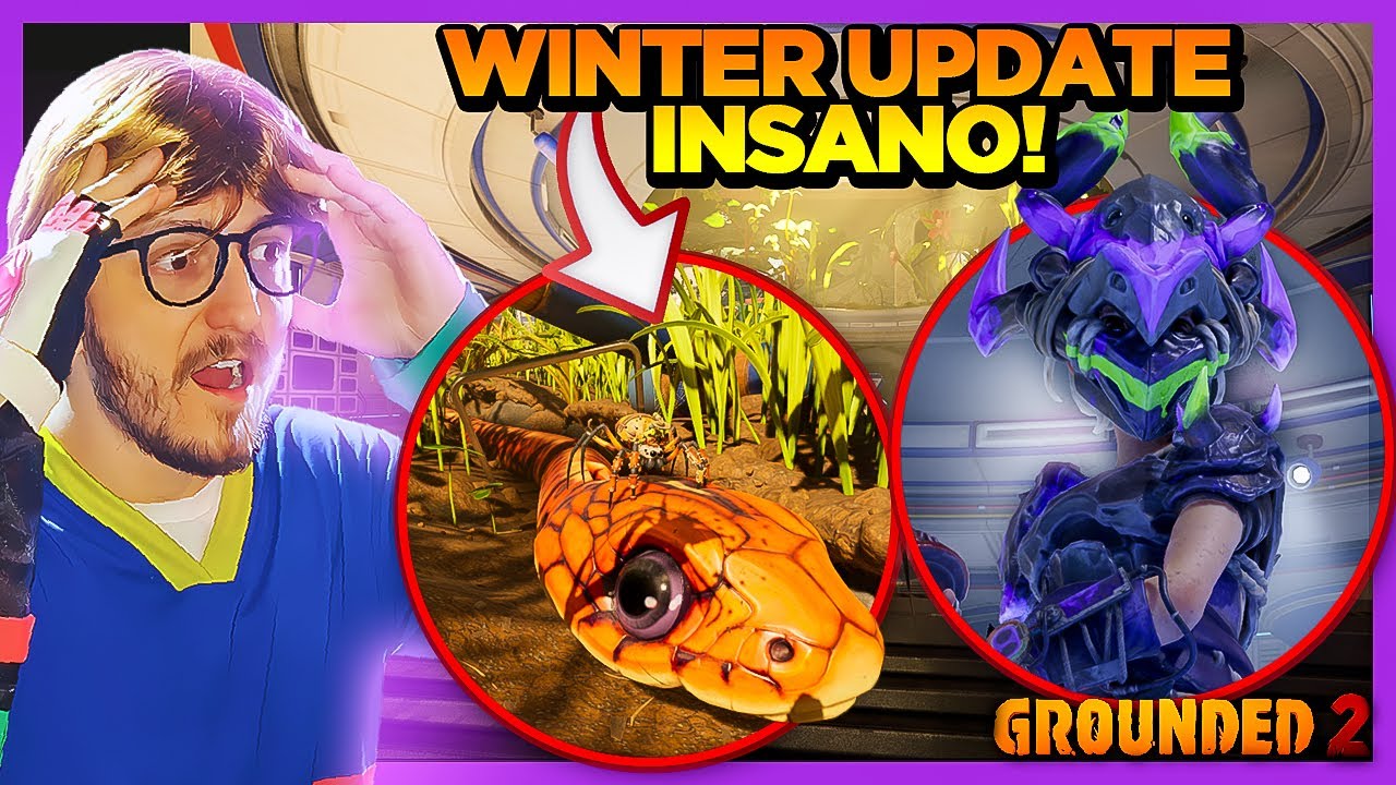 GROUNDED 2: COBRA Gigante, ARANHA MÃE, Retorno da ESTRANHA e Muito Mais no Winter Update! Versão 0.3